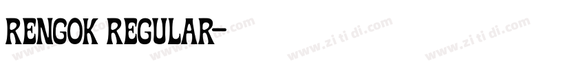 Rengok Regular字体转换
